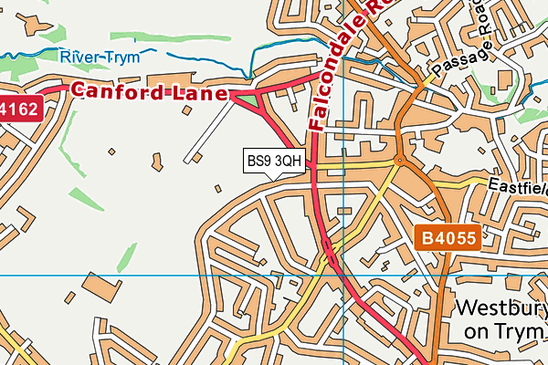 BS9 3QH map - OS VectorMap District (Ordnance Survey)