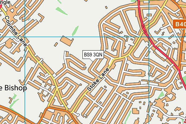 BS9 3QN map - OS VectorMap District (Ordnance Survey)