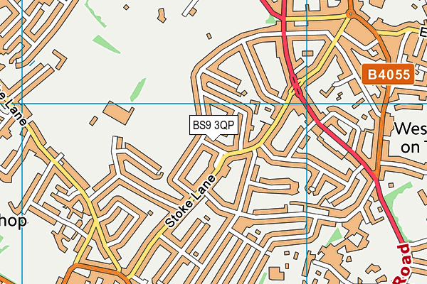 BS9 3QP map - OS VectorMap District (Ordnance Survey)