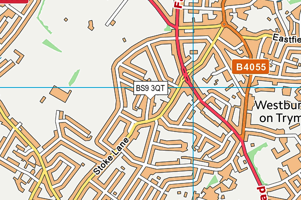 BS9 3QT map - OS VectorMap District (Ordnance Survey)