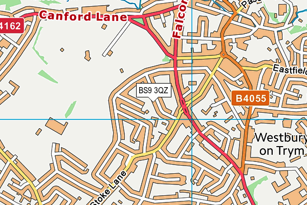 BS9 3QZ map - OS VectorMap District (Ordnance Survey)