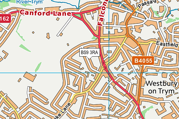 BS9 3RA map - OS VectorMap District (Ordnance Survey)
