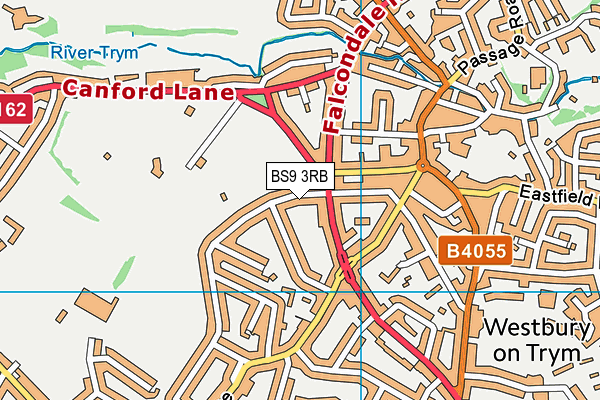 BS9 3RB map - OS VectorMap District (Ordnance Survey)