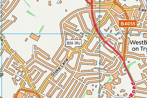 BS9 3RJ map - OS VectorMap District (Ordnance Survey)