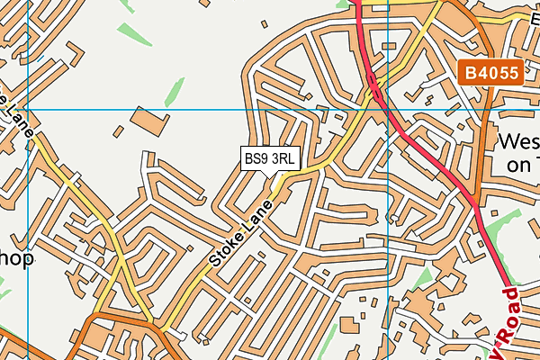 BS9 3RL map - OS VectorMap District (Ordnance Survey)