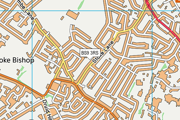 BS9 3RS map - OS VectorMap District (Ordnance Survey)