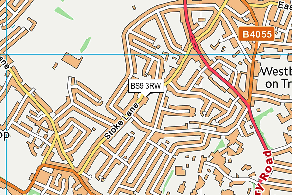 BS9 3RW map - OS VectorMap District (Ordnance Survey)