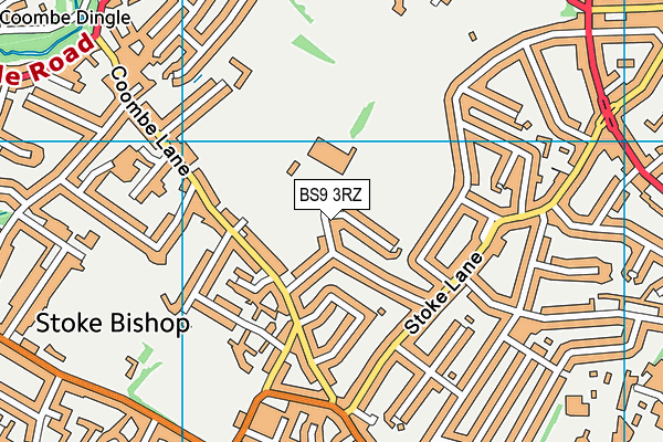 BS9 3RZ map - OS VectorMap District (Ordnance Survey)