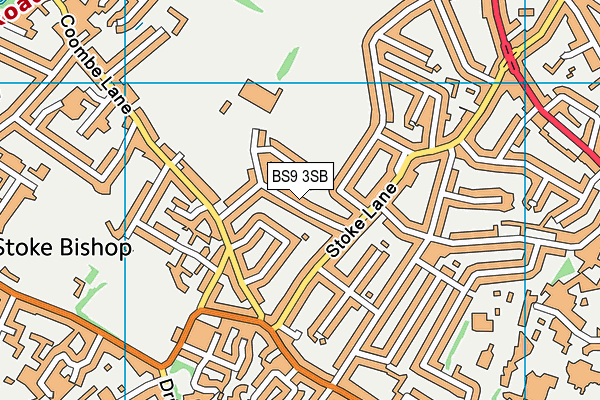 BS9 3SB map - OS VectorMap District (Ordnance Survey)