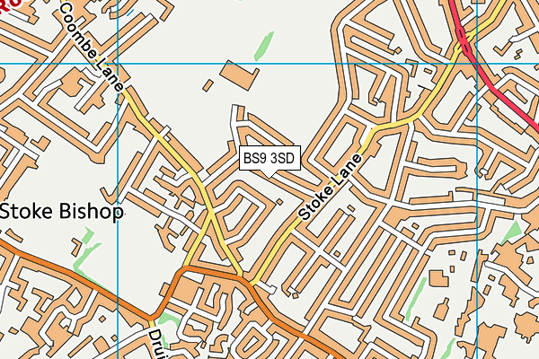 BS9 3SD map - OS VectorMap District (Ordnance Survey)