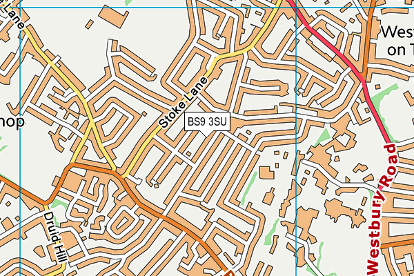BS9 3SU map - OS VectorMap District (Ordnance Survey)