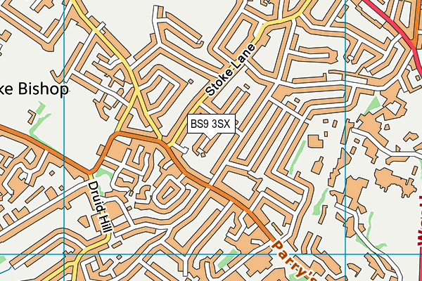 BS9 3SX map - OS VectorMap District (Ordnance Survey)