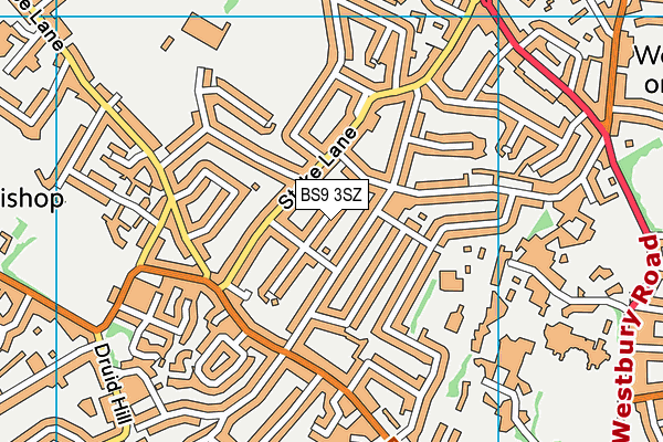 BS9 3SZ map - OS VectorMap District (Ordnance Survey)