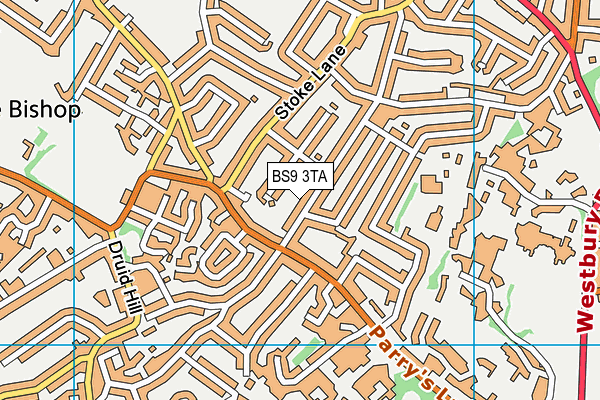 BS9 3TA map - OS VectorMap District (Ordnance Survey)