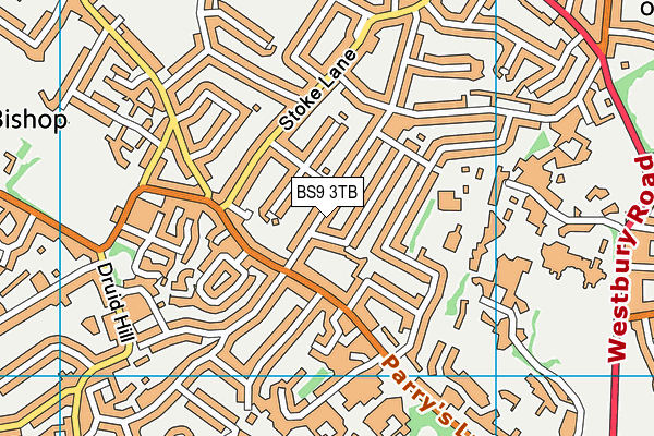 BS9 3TB map - OS VectorMap District (Ordnance Survey)