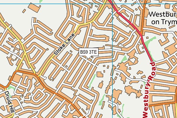 BS9 3TE map - OS VectorMap District (Ordnance Survey)