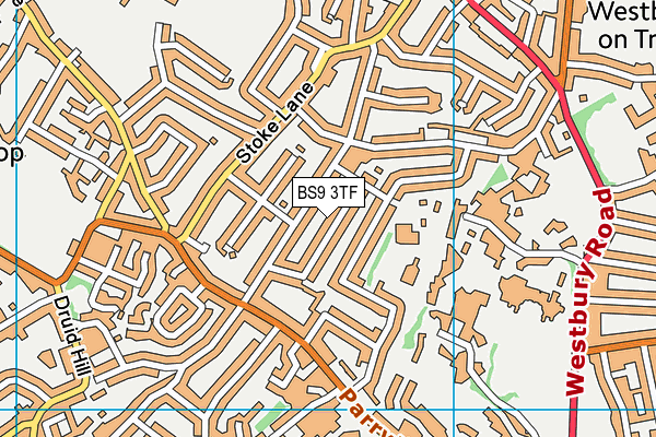 BS9 3TF map - OS VectorMap District (Ordnance Survey)