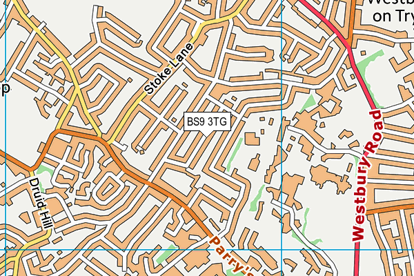 BS9 3TG map - OS VectorMap District (Ordnance Survey)
