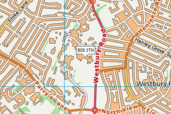 BS9 3TN map - OS VectorMap District (Ordnance Survey)