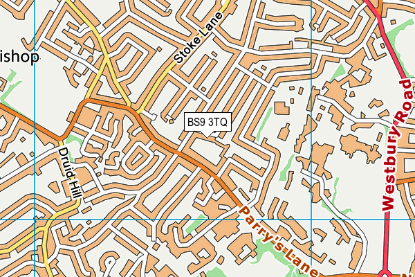 BS9 3TQ map - OS VectorMap District (Ordnance Survey)