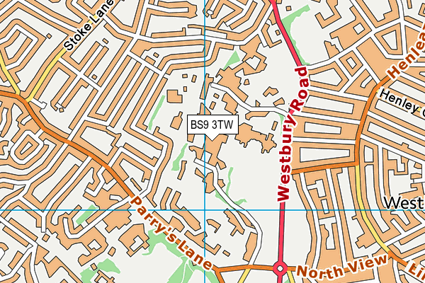 BS9 3TW map - OS VectorMap District (Ordnance Survey)