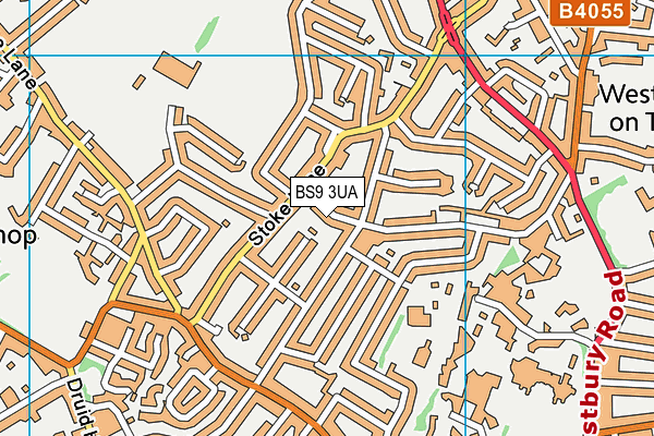 BS9 3UA map - OS VectorMap District (Ordnance Survey)