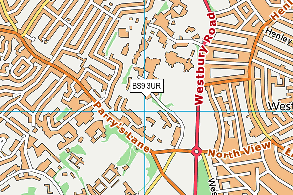 BS9 3UR map - OS VectorMap District (Ordnance Survey)