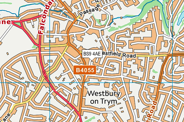 BS9 4AE map - OS VectorMap District (Ordnance Survey)