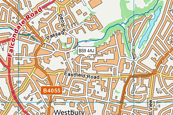 BS9 4AJ map - OS VectorMap District (Ordnance Survey)