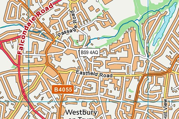 BS9 4AQ map - OS VectorMap District (Ordnance Survey)