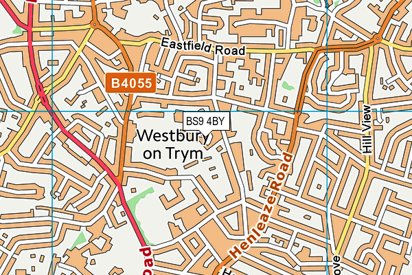 BS9 4BY map - OS VectorMap District (Ordnance Survey)