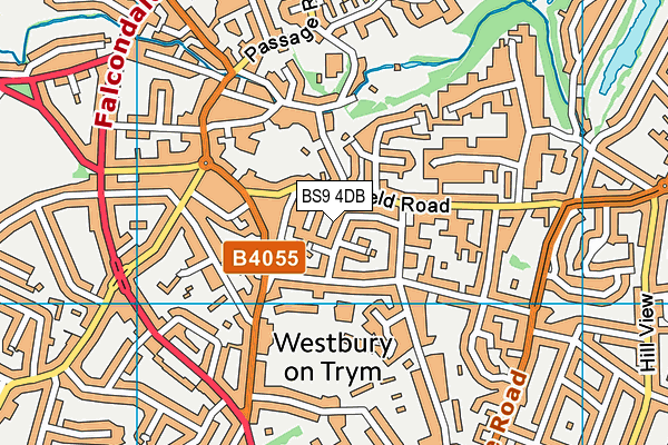 BS9 4DB map - OS VectorMap District (Ordnance Survey)