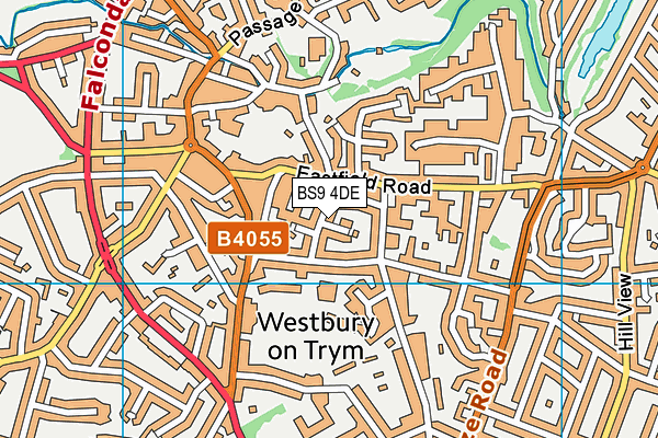 BS9 4DE map - OS VectorMap District (Ordnance Survey)