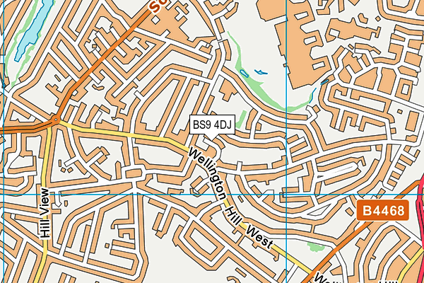 BS9 4DJ map - OS VectorMap District (Ordnance Survey)
