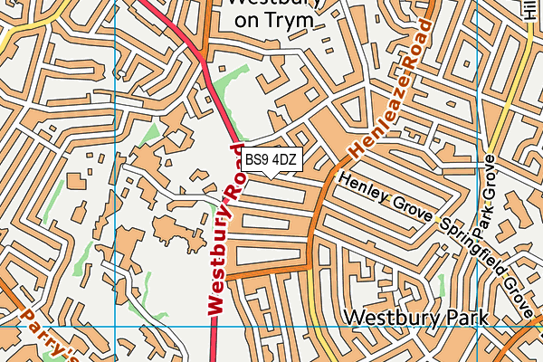 BS9 4DZ map - OS VectorMap District (Ordnance Survey)