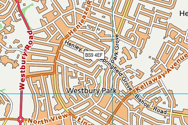 BS9 4EF map - OS VectorMap District (Ordnance Survey)