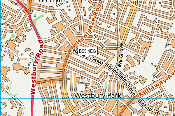 BS9 4EG map - OS VectorMap District (Ordnance Survey)