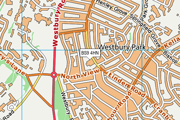 BS9 4HN map - OS VectorMap District (Ordnance Survey)