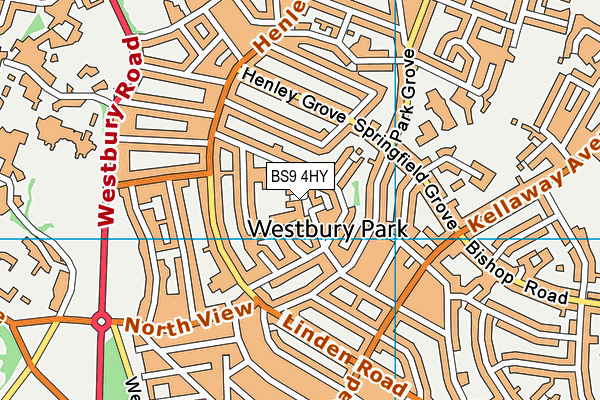 BS9 4HY map - OS VectorMap District (Ordnance Survey)