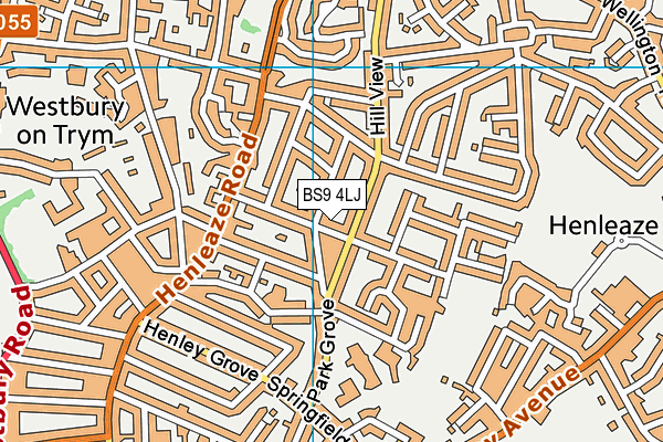 BS9 4LJ map - OS VectorMap District (Ordnance Survey)