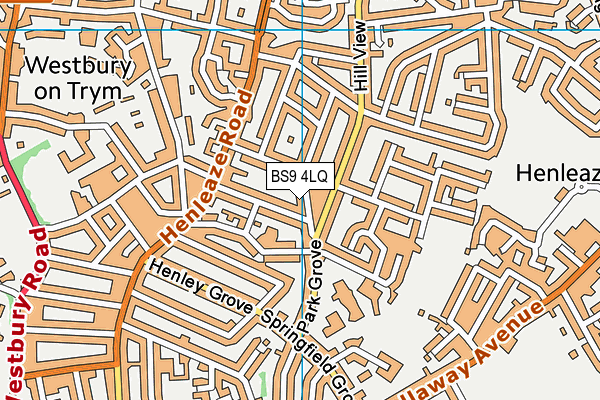 BS9 4LQ map - OS VectorMap District (Ordnance Survey)