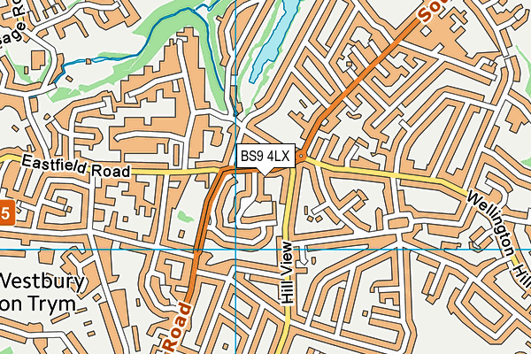 BS9 4LX map - OS VectorMap District (Ordnance Survey)