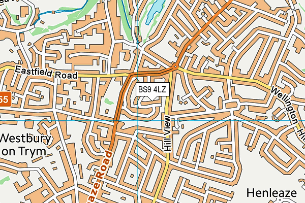 BS9 4LZ map - OS VectorMap District (Ordnance Survey)