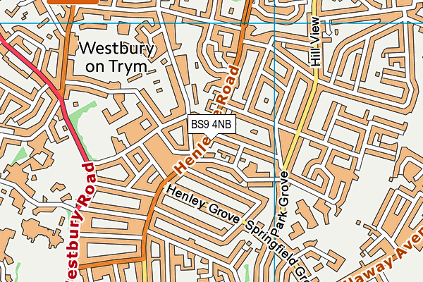 BS9 4NB map - OS VectorMap District (Ordnance Survey)