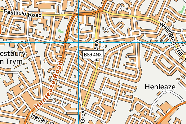 BS9 4NX map - OS VectorMap District (Ordnance Survey)