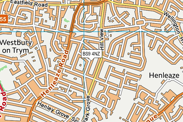 BS9 4NZ map - OS VectorMap District (Ordnance Survey)
