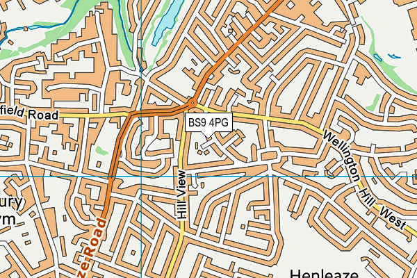 BS9 4PG map - OS VectorMap District (Ordnance Survey)