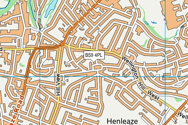 BS9 4PL map - OS VectorMap District (Ordnance Survey)