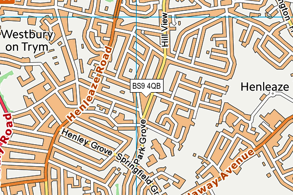 BS9 4QB map - OS VectorMap District (Ordnance Survey)