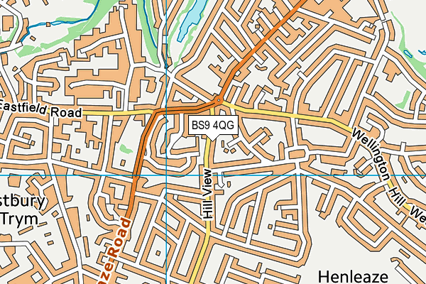 BS9 4QG map - OS VectorMap District (Ordnance Survey)